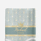 Royal Green Personalized Crib Sheet for Boy