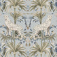 Blue Leopard Botanical Blackout Curtains