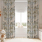 Blue Leopard Botanical Blackout Curtains