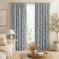 Blue Floral Blackout Curtains