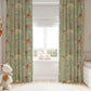 Sage Green Floral Curtains, Botanical Blackout Curtains