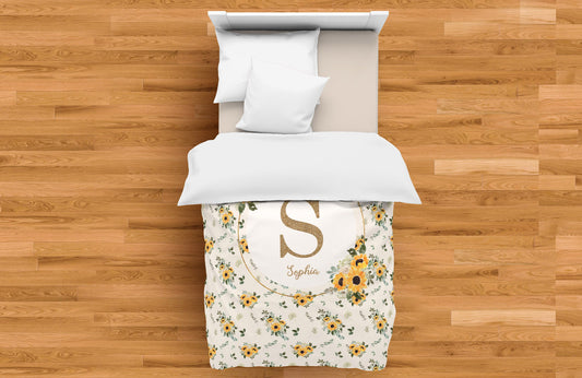 Personalized Duvet Cover Set for Girl