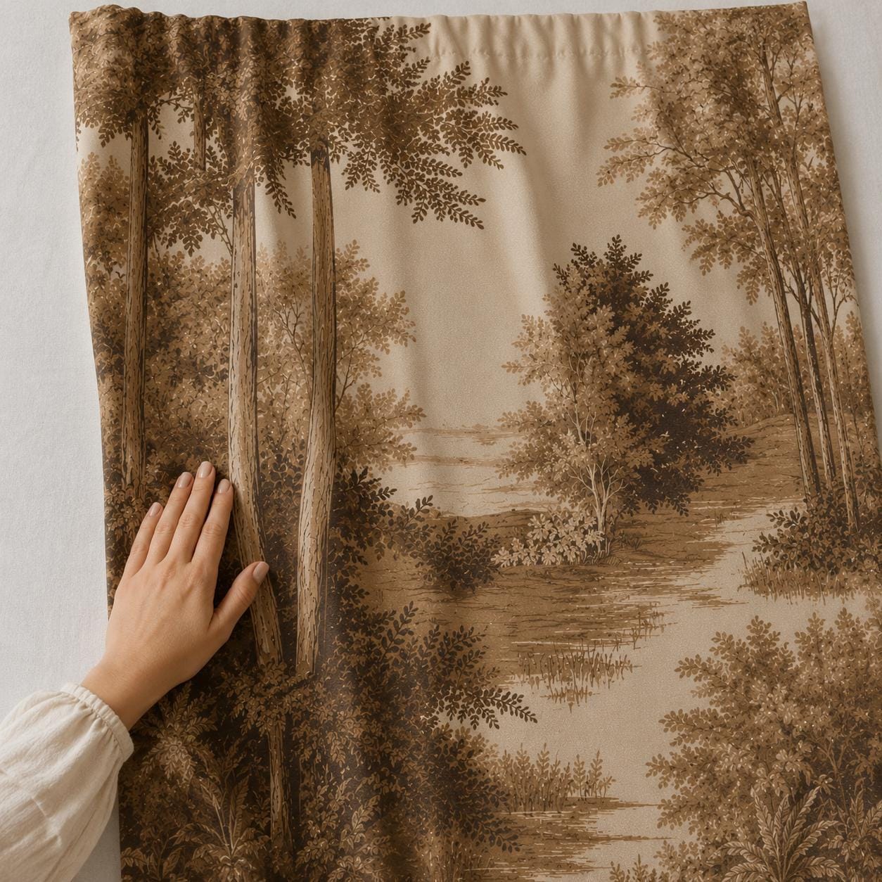 Sepia Forest Blackout Curtains