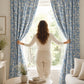 Blue Floral Blackout Curtains