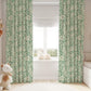 Green Floral Blackout Curtains