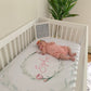 Tulips Personalized Crib Sheet for Girl