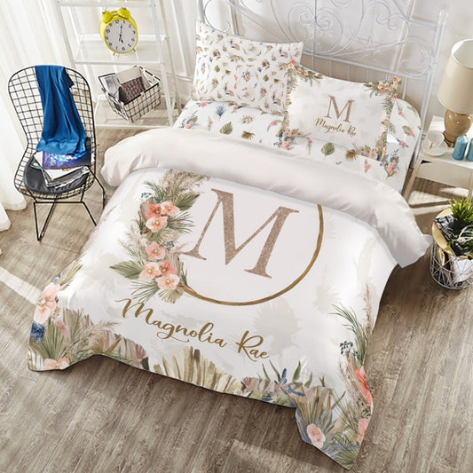 Dry Grass Personalized Duvet Cover Set for Girl