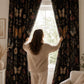 Butterfly Floral Blackout Curtains