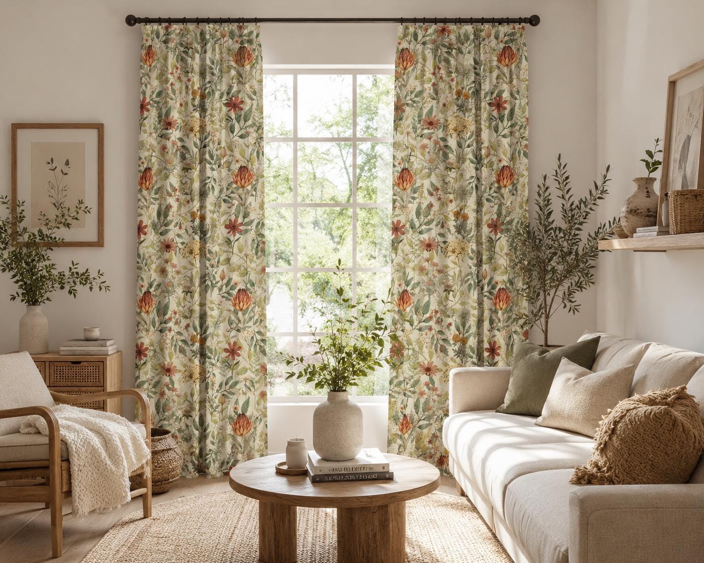 Wildflower Botanical Blackout Curtains