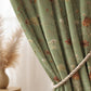 Sage Green Floral Curtains, Botanical Blackout Curtains