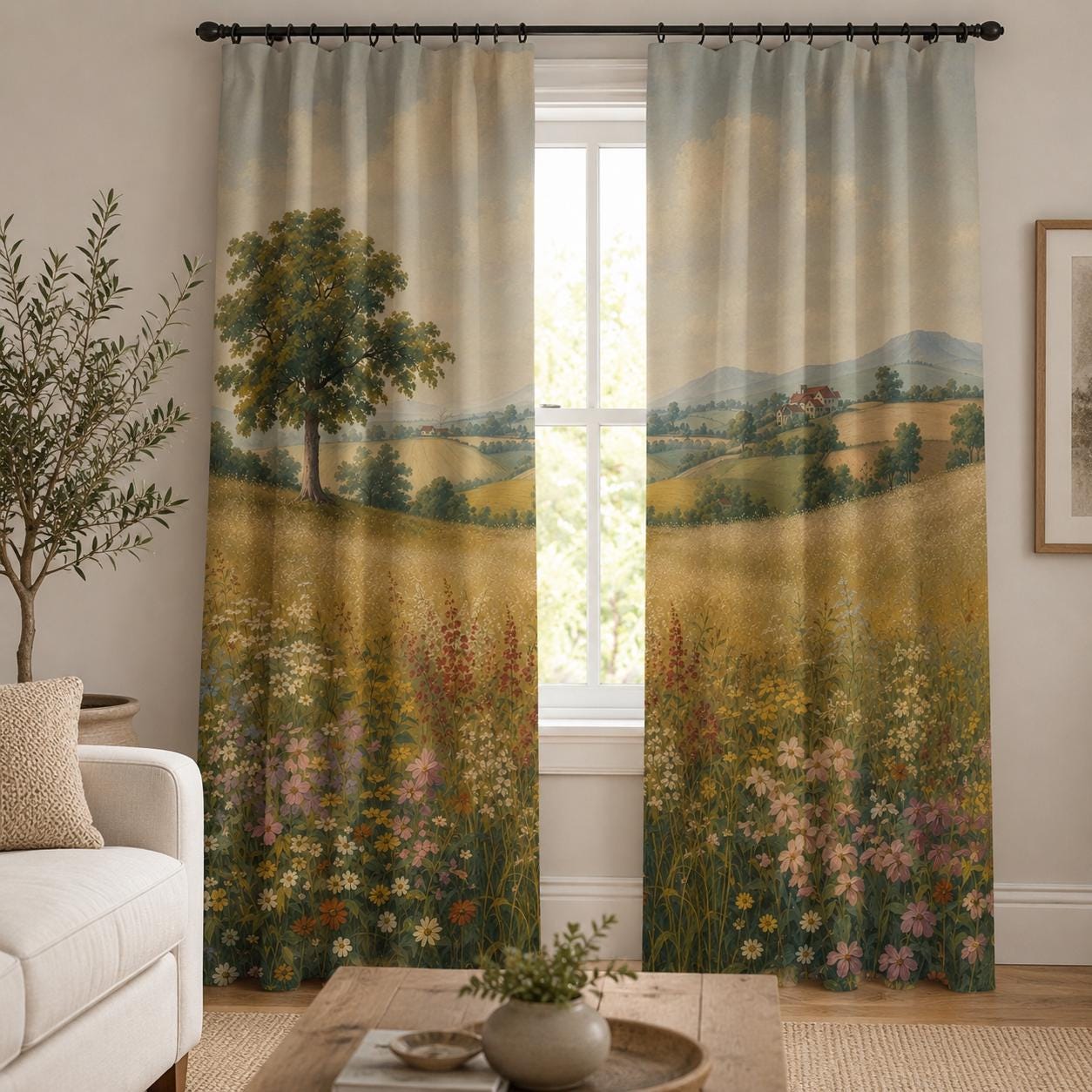 Vintage Countryside Blackout Curtains