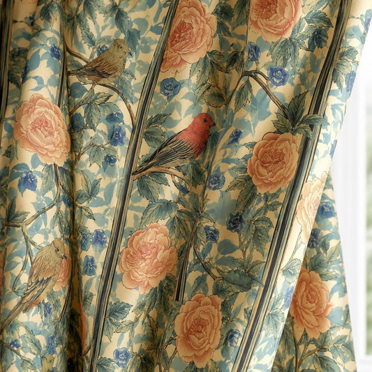 Bird Floral Blackout Blackout Curtains