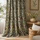 Vintage Floral Curtains, William Morris Style Blackout Curtains