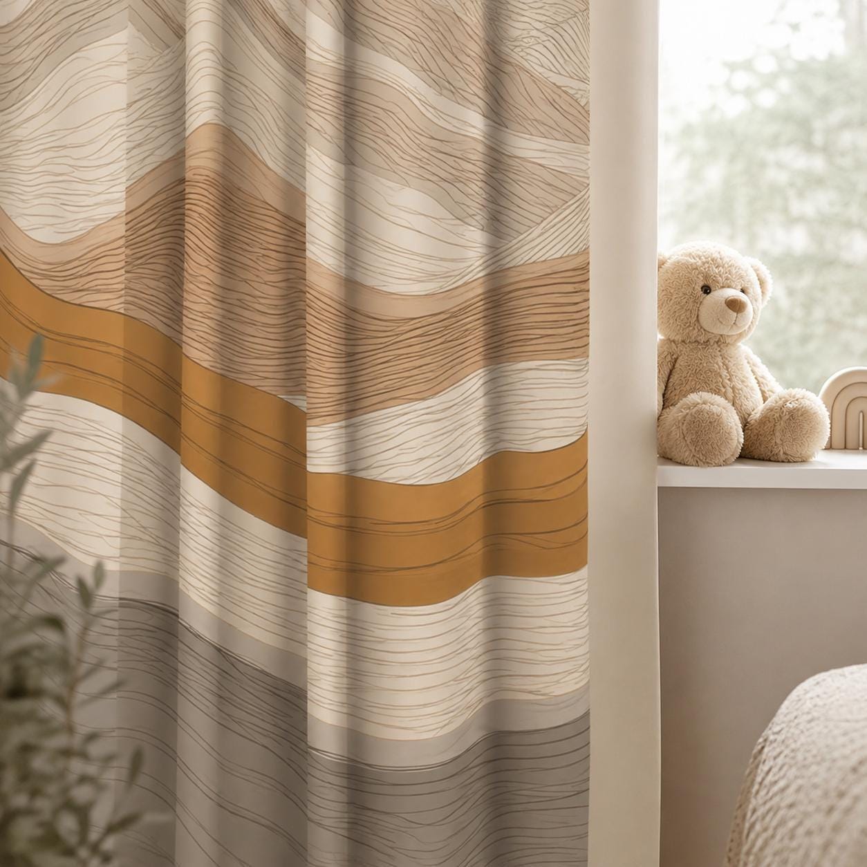 Boho Mountain Blackout Curtains