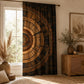 Rustic Boho Mandala Blackout Curtains