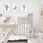 Teddy Bear Personalized Crib Sheet for Girl