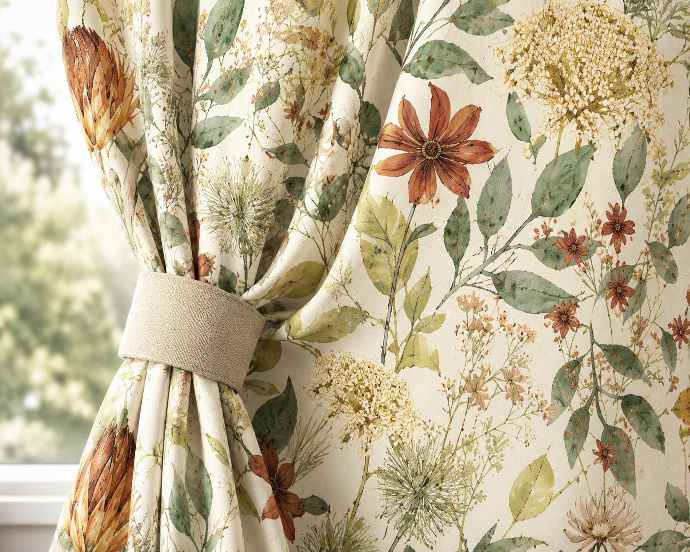 Wildflower Botanical Blackout Curtains