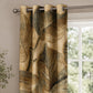 Boho Tropical Leaf Blackout Curtains