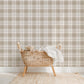 Neutral Plaid Wallpaper