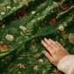 Dark Green Botanical Blackout Curtains