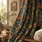 William Morris Style Floral Blackout Curtains