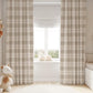 Neutral Plaid, Beige Plaid Blackout Curtains