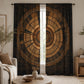Rustic Boho Mandala Blackout Curtains