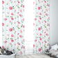 Pink Flowers Blackout Curtains