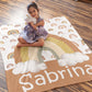 Rainbows Personalized Blanket for Girl