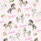 Horses Personalized Blanket for Girl