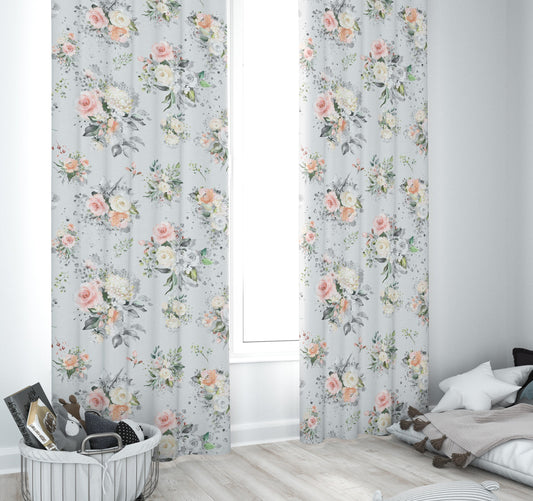 Farmhouse Floral Blackout Curtains