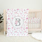 Silver Meadow Monogrammed Blanket for Girl