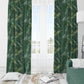 Tropical Dark Green Blackout Curtains