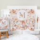 Caramel Florals Monogrammed Blanket for Girl