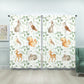 Greenery with Woodland Animals Blackout Curtains