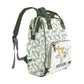 Tropics with Safari Animals Personalized Diaper Bag