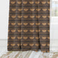 Vintage Charm Dark Brown Blackout Curtains