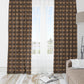 Vintage Charm Dark Brown Blackout Curtains