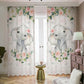 Blush Florals with Elephant Blackout Curtains