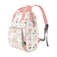 Blush Florals with Castle Personalized Diaper Bag