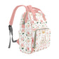 Blush Florals with Castle Personalized Diaper Bag