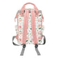 Blush Florals with Unicorn Personalized Diaper Bag