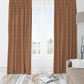 Rust Boho Patterned Blackout Curtains