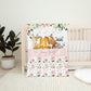 Blush Florals with Woodland Animals Personalized Blanket for Girl