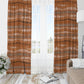 Abstract Rust Blackout Curtains