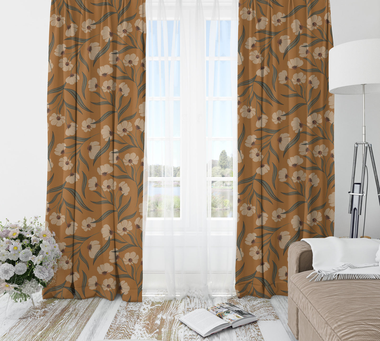 Vintage Charm Blackout Curtains