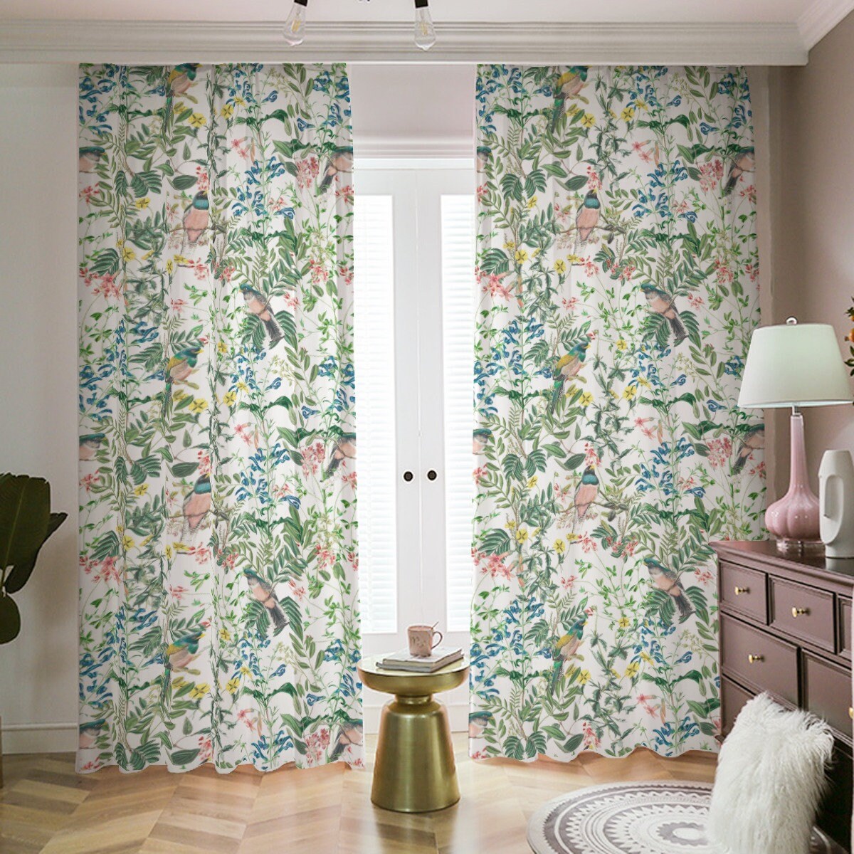 Chirping Birds Blackout Curtains