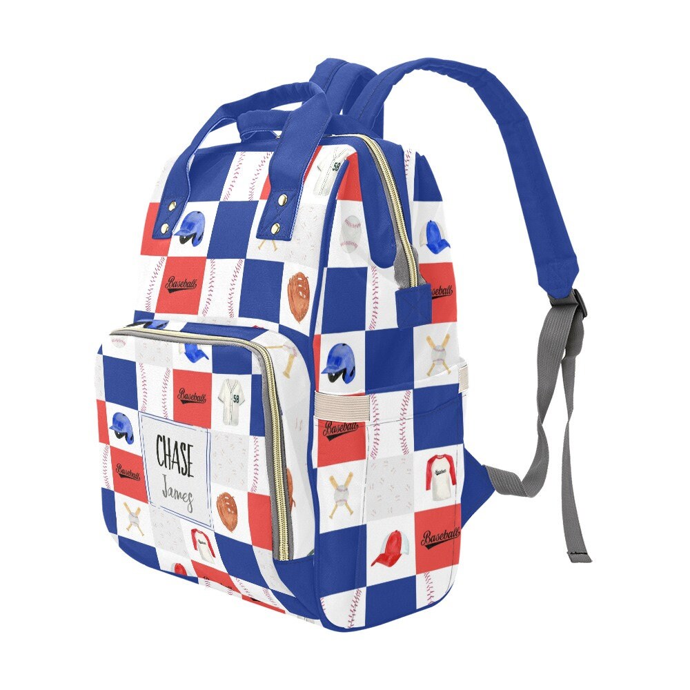 Baseball Personalized Diaper Bag