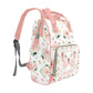 Blush Florals with Butterfly Personalized Diaper Bag