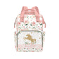 Blush Florals with Unicorn Personalized Diaper Bag